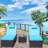 3Piece Outdoor Patio Furniture Set Chaise Lounge, Patio Reclining Rattan Lounge Chair Chaise Couch Cushioned With Glass Coffee Table, Adjustable Back And Feet, Lounger Chair For Pool Garden, Blue-825054952