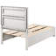 Lit de rangement simple blanc, idéal pour divers styles de décoration de chambre à coucher, avec compartiments, look propre et polyvalent, fabriqué en stratifié de papier de bois massif, lit de 49,91 pouces de hauteur avec fonction,