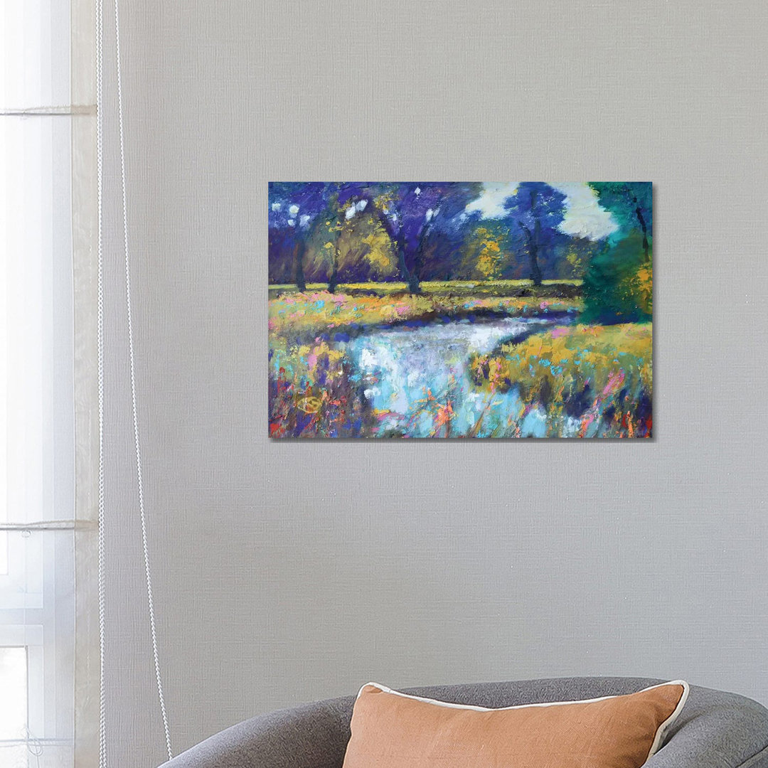 Summer Stream von Kip Decker - Galerie-verpackte Leinwand Giclée auf Leinwand