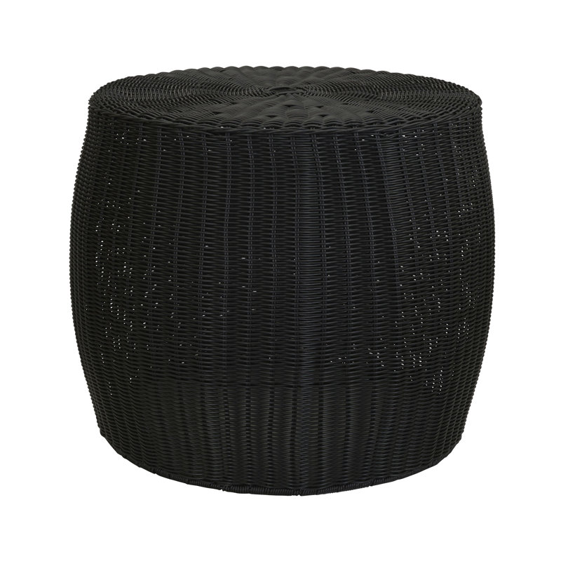 Tabouret de rangement Barrel, Noir