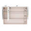 Miroir en aluminium pour pharmacie avec éclairage DEL et fonctions de désembuage