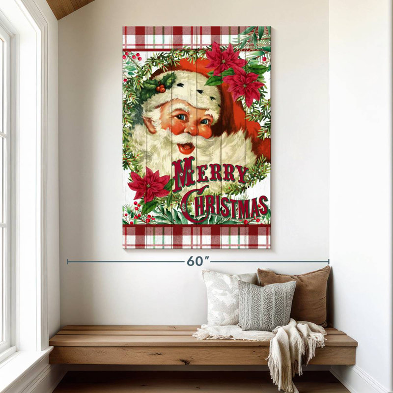 Père Noël souriant Lelend, H 51 po x l 34 po