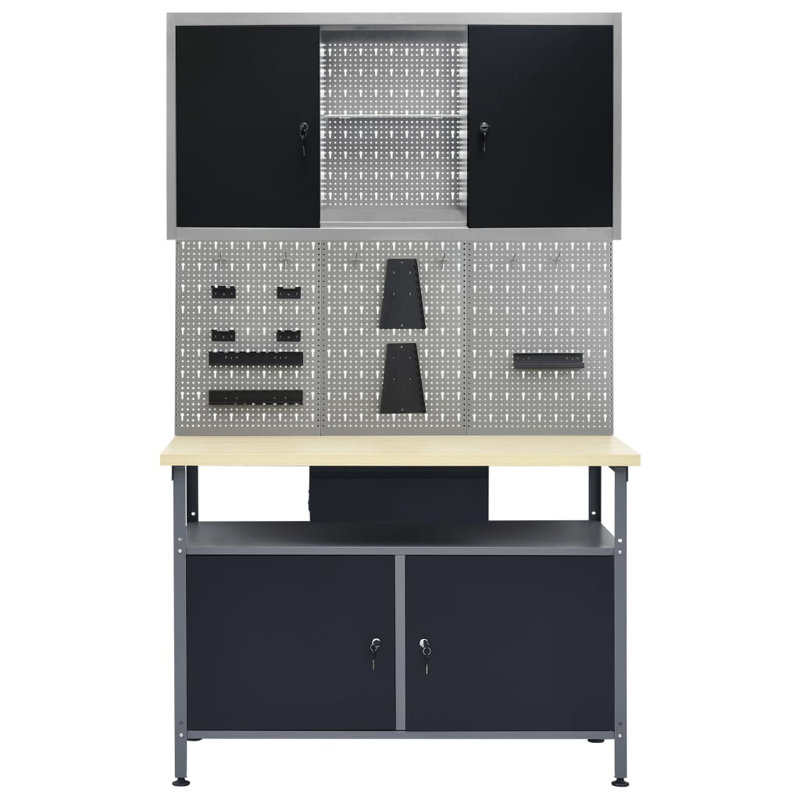 Vargo 304.8cm W Metal Shelving Unit