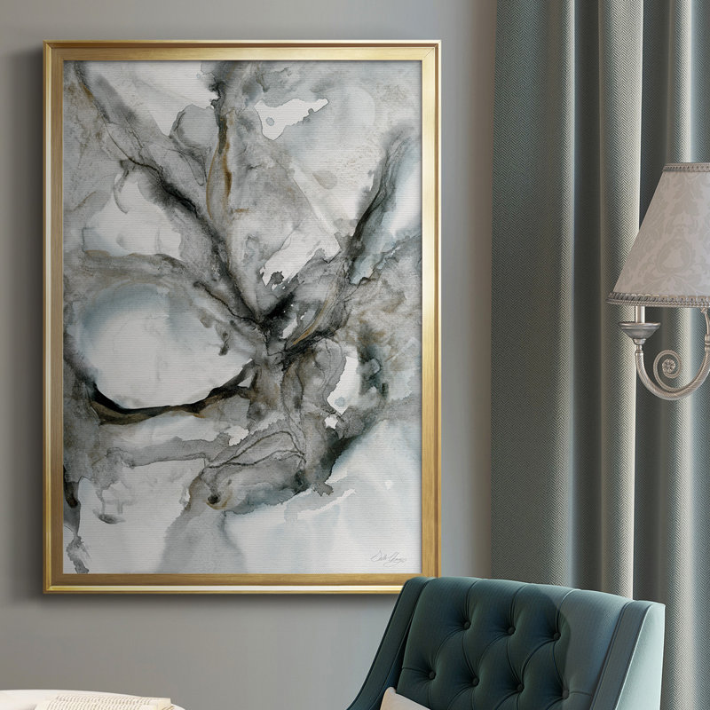 " Marble Harmony ", Gold, 42.5" H x 30.5" W x 1.25" D