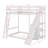 Full Over Full Bunk Bed With Ladder, Slide And Shelves-1284071349