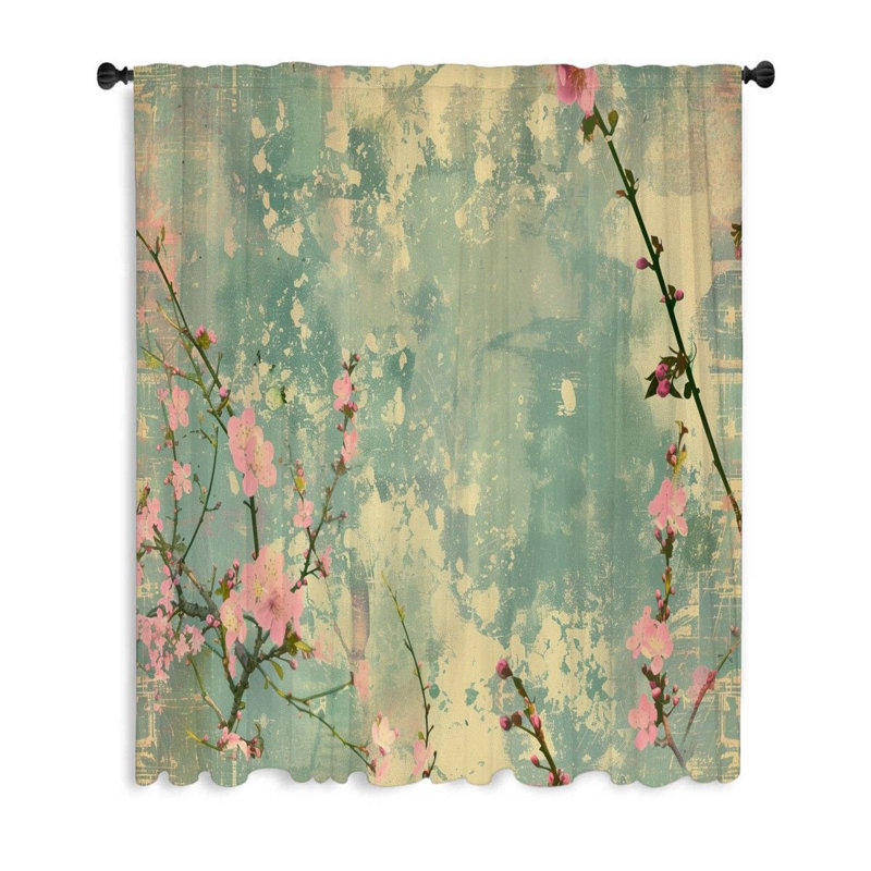 Rideaux Cherry Blossoms, L 53 po x L 99 po