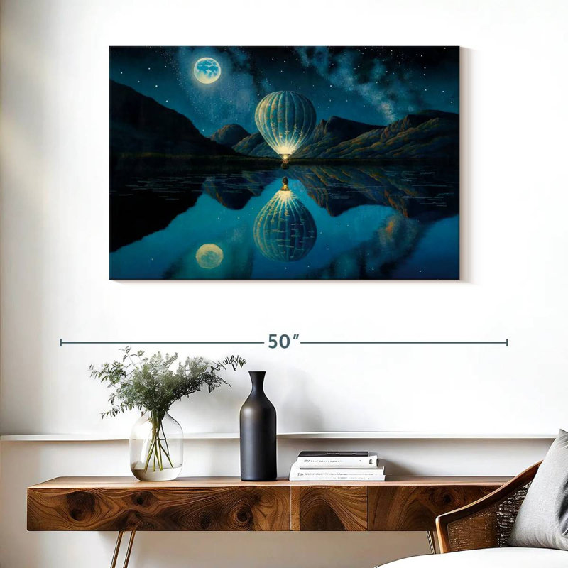 Montgolfière illuminée Mehar, H 26 po x l 39 po