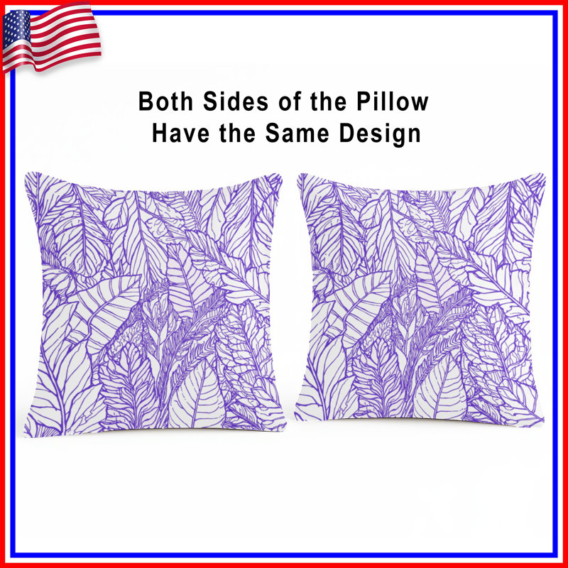 Coussins décoratifs mauves, 18 po x 18 po