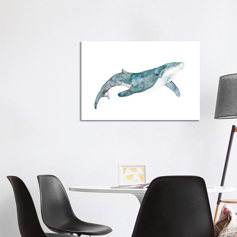 Whale 1 Piece Wrapped Canvas Wall Art, 101.6 cm H x 66.04 cm W x 1.91 cm D