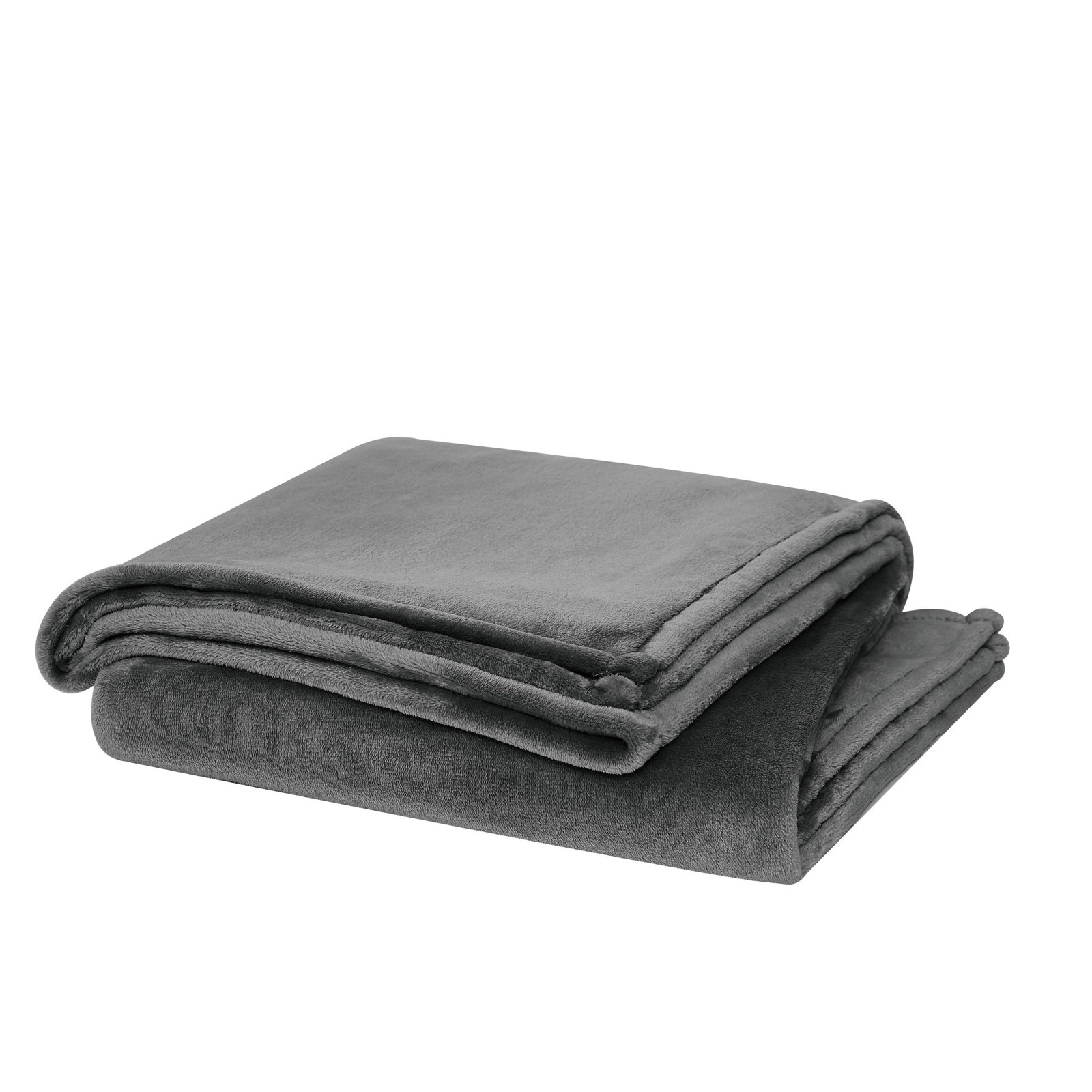 Balee Knitted Throw Blanket, 108" W x 90" L, Gray