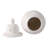 Cast Stone Finish Temple Jar, White-1838258513