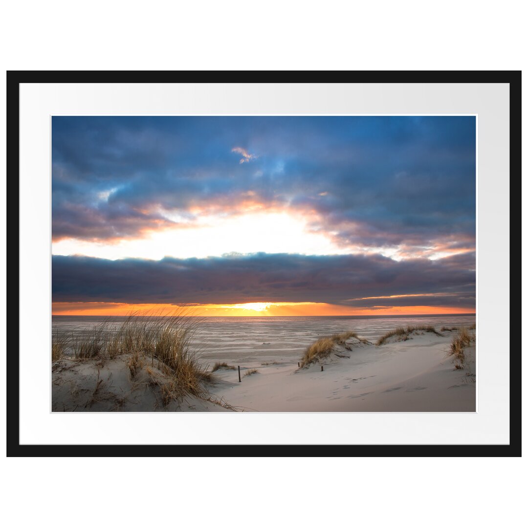 Gerahmtes Poster Sanddüne an der Nordsee