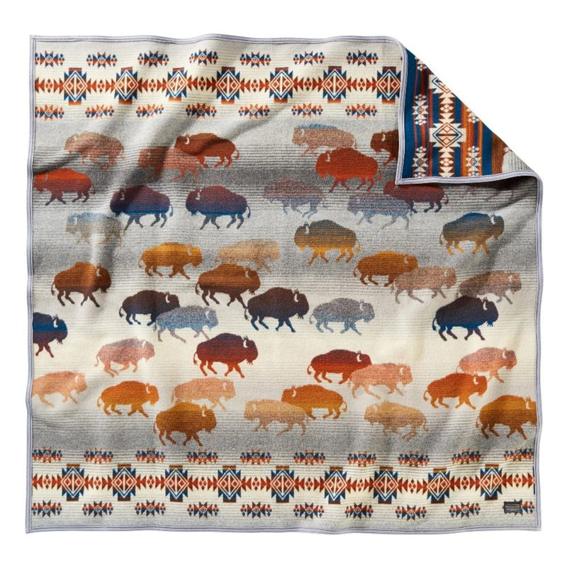 Pendleton Prairie Rush Grey Throw