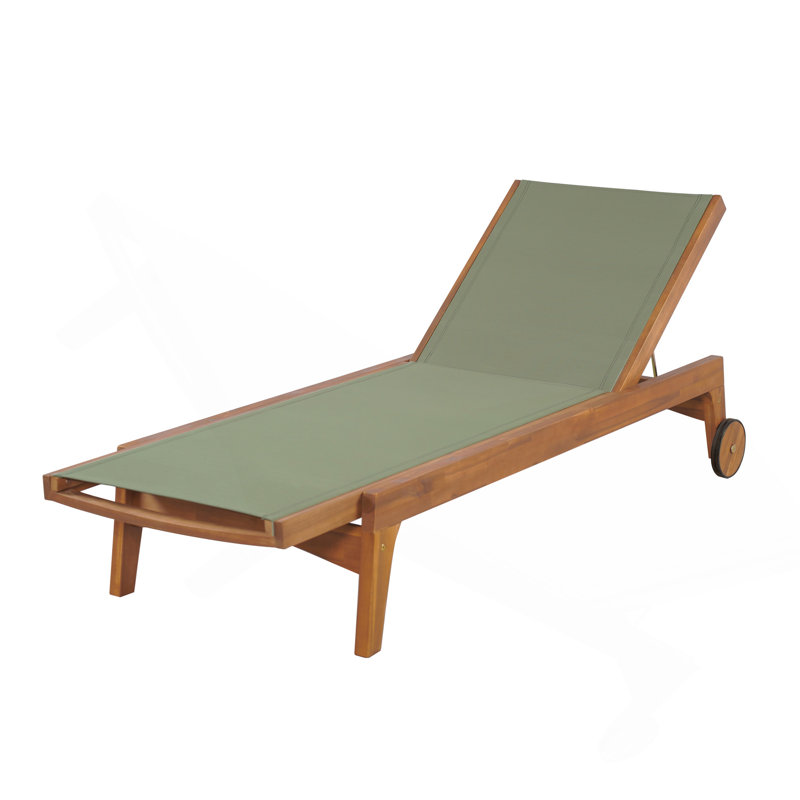 Chaise longue d'extérieur, Vert