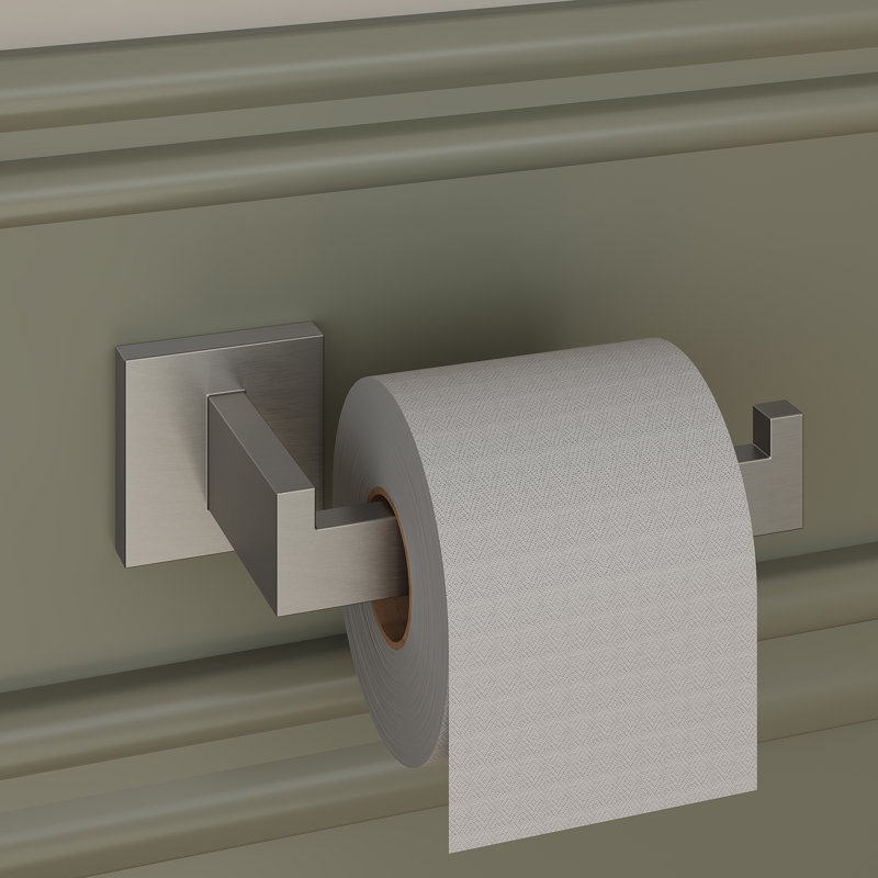Brushed Nickel 4-Piece Bathroom Hardware Set with Towel Bar