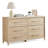 55"W Modern 6-Drawer Dresser-1391221624