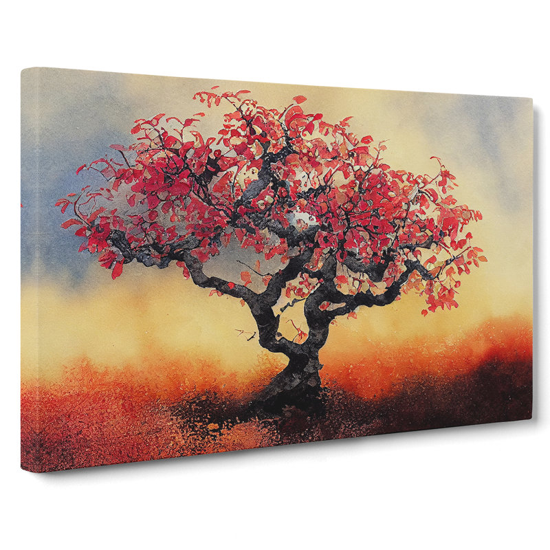 Captivating Apple Tree - Wrapped Canvas, 35cm H x 50cm W x 3cm D