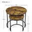 2 Piece Coffee Table Set Wood Nesting Table-18111831