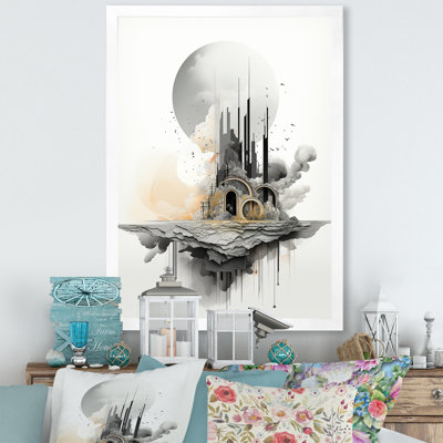 Monochre Mirage Lansdcape 1 - Paysage abstrait, art mural