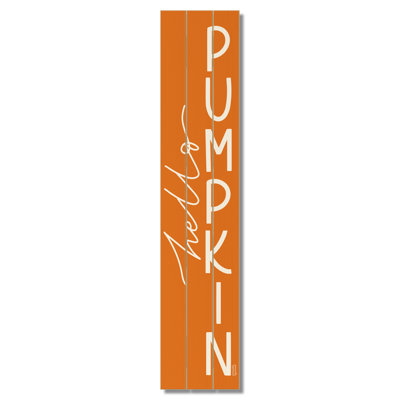Hello Pumpkin Outdoor Porch or Entryway Welcome Sign