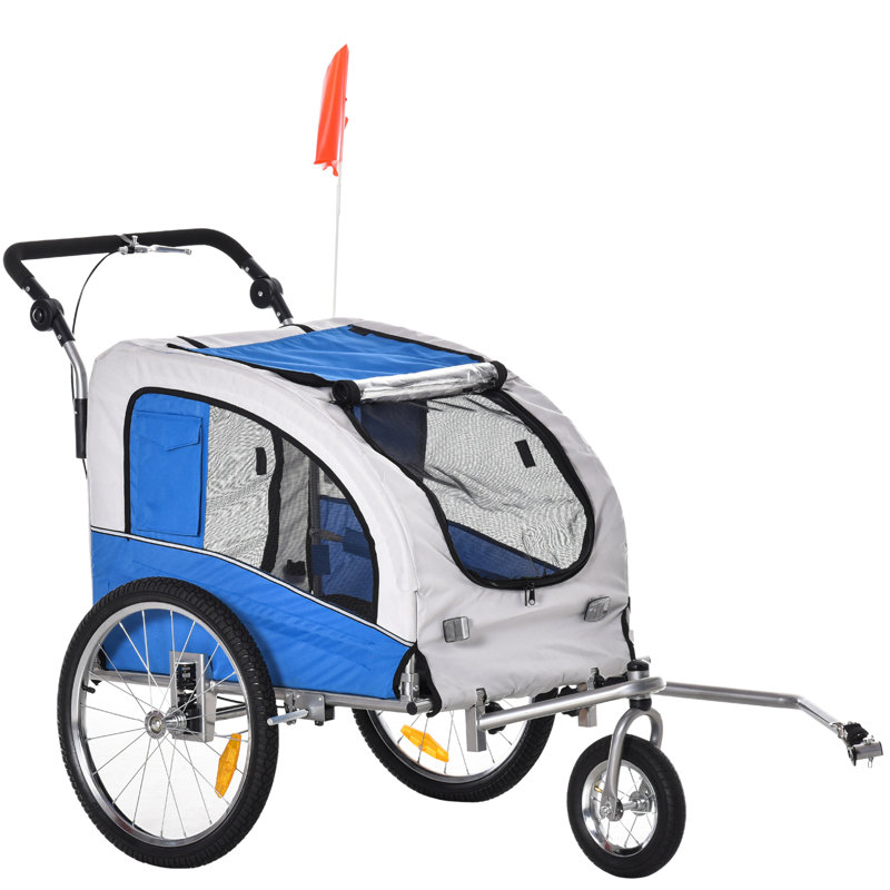 Steel Jogger Stroller, Blue