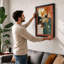 Geometric Bloom Arrangement Mid-Century - Framed Print-1851226372-1851226379