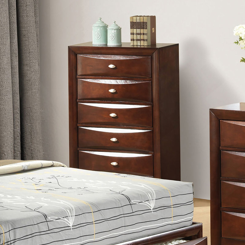 Mobilier de chambre à coucher 1 pièce, Cerisier