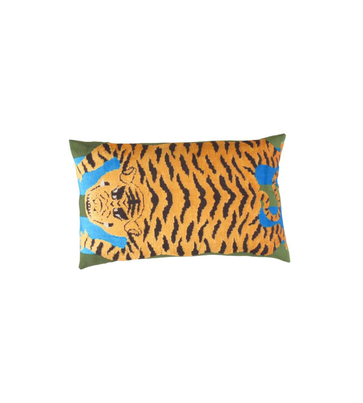 Coussin turc en soie fine 16 po x 24 po