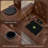 Tufted Faux Leather Living Room Sets With USB Ports & Cup Holders-1957005701