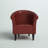 Liam Faux Leather Barrel Chair-1487494432