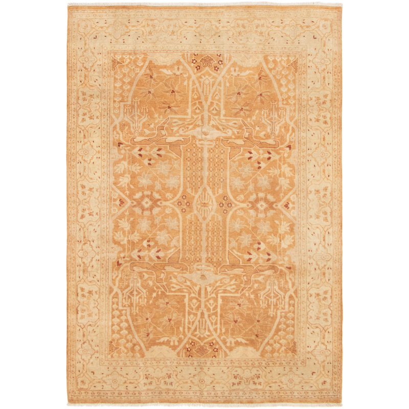 Tapis zone de laine 10 pi 2 po x 8 pi 10 po à la main one-of-kind-noué la 2010 ushak Yaak