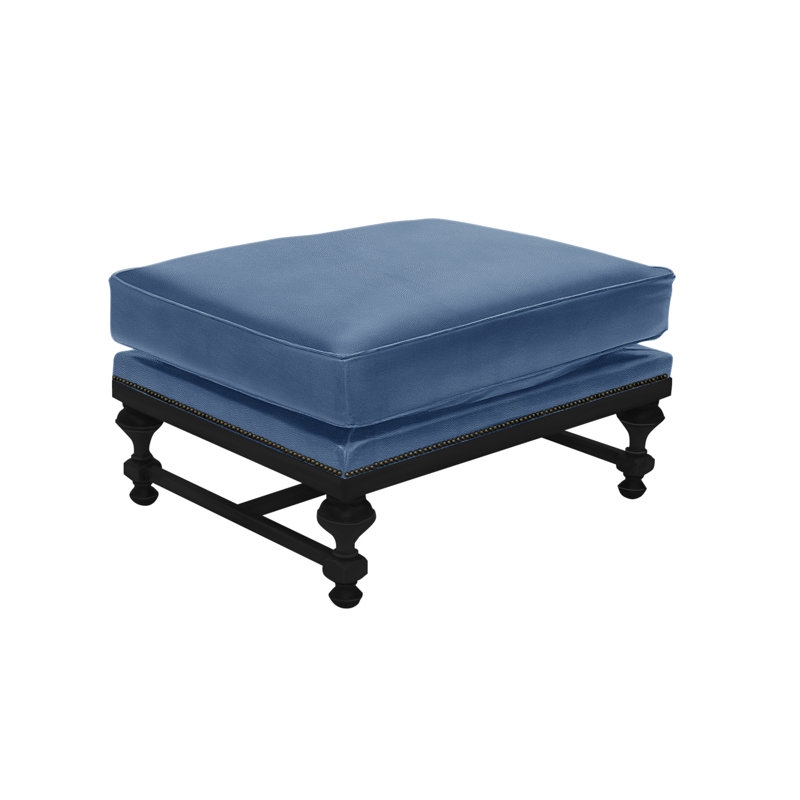 Ottoman, Lush Moss, French Ivory