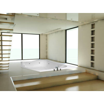 Katarina 69'' x 69'' Soaking Acrylic Bathtub