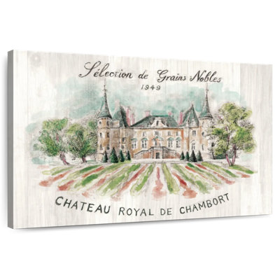 Lilie Chateau Chambort sur bois