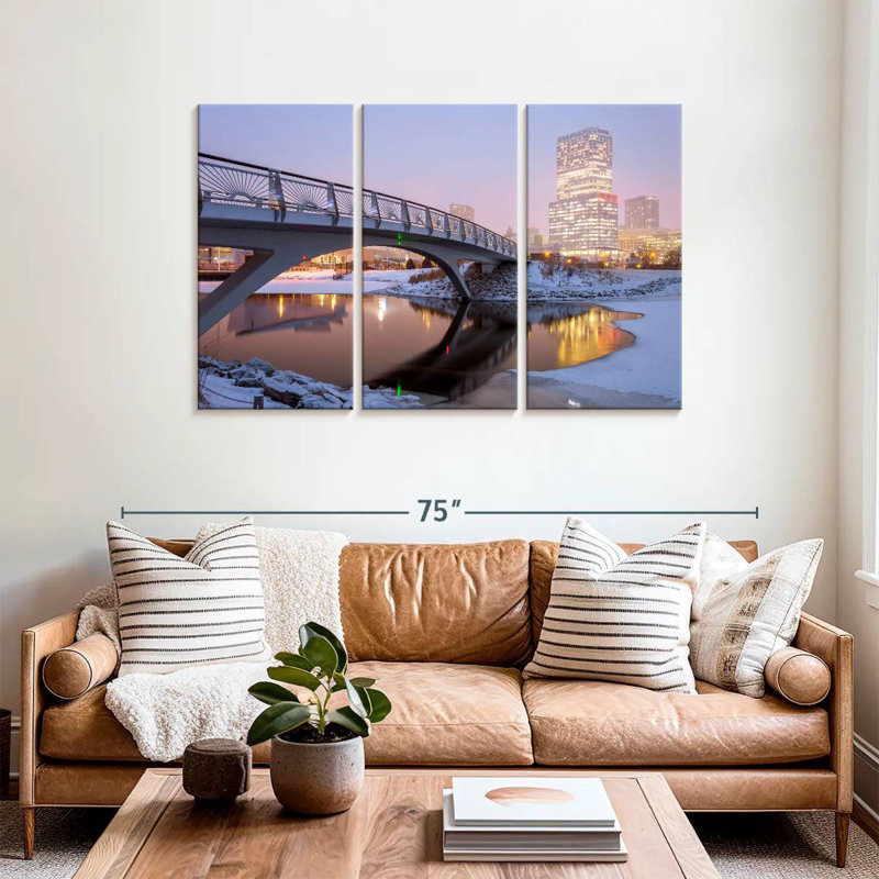 Syd Milwaukee Winter Reflections, 36" H x 57" W