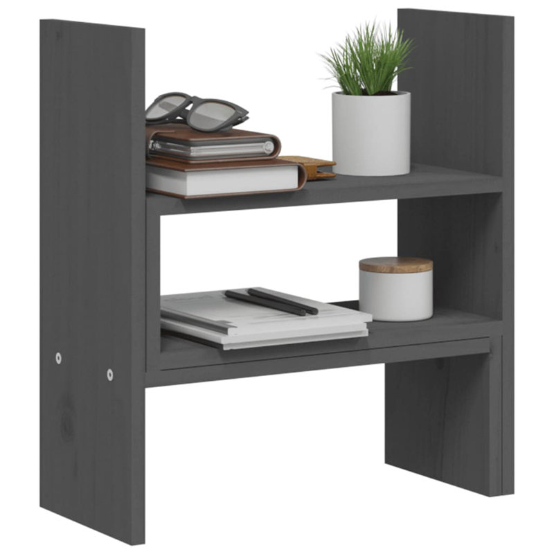 Khaysen Wood Monitor Stand, Grey