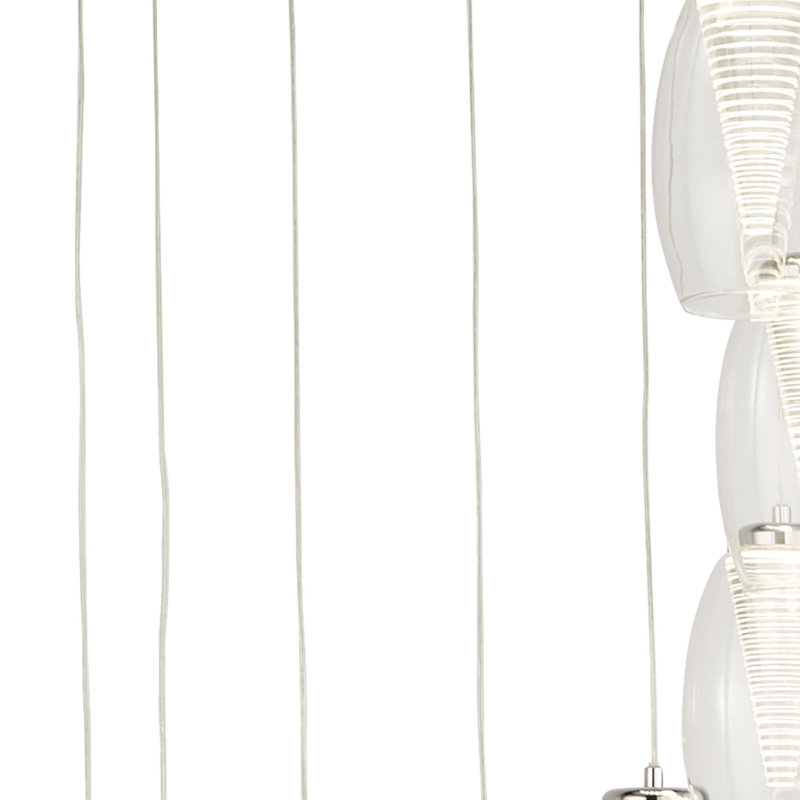 Ruari 12-Light Cluster Chandelier, Clear