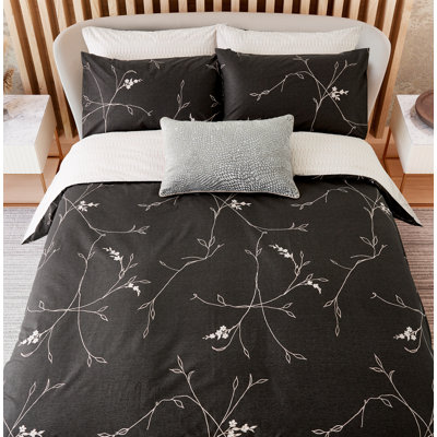 MāLie Black 100% Cotton Duvet Cover Set