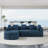 3-seater L-shaped Modular Sofa With Left-facing Chaise-1182391143