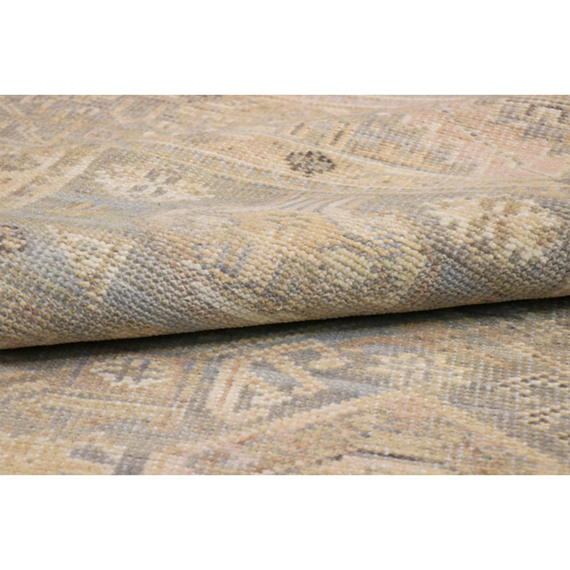 Tribal Hand-Knotted L. Blue Wool Area Rug