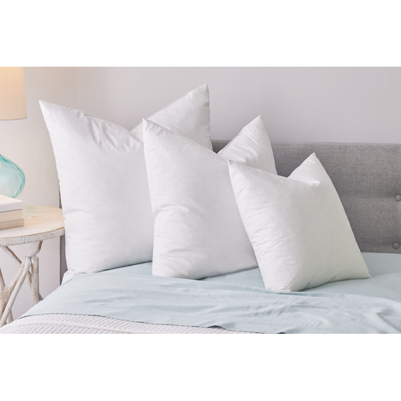 Choppable Micro Pillow Insert - Rectangular Decorative Down Alternative Filled Pillow Insert - 14" x 22" - 6 Pack - White