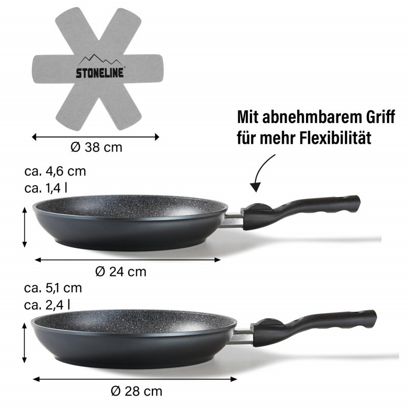 4 - Piece Non-Stick Aluminum Cookware Set