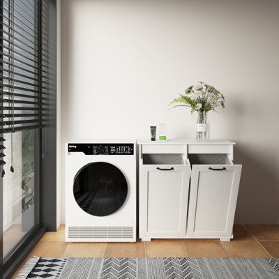 Laundry Cabinet ,With 2 Removable Liner Bags