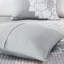 6 pièces de courtepointe, gris / pêche, double / grand, imprimé en coton, design réversible, chaleureux et élégant, 3 coussins décoratifs imprimés en coton 6 pièces, élégance,-131204843-131204842