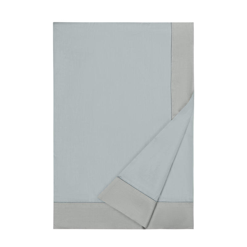 Doppio Duvet Cover, Aqua SC, King Duvet Cover