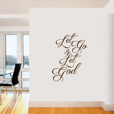 Décalcomanie murale let go & let dieu Buske