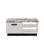 Table basse l 47 po avec plateau en faux marbre blanc