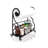 Metal Paper Towel Holder Stand With Shelf – Black Metal Freestanding Countertop Organizer For Kitchen, Scrollwork Design, Horizontal Storage For Spices, Napkins, And Condiments