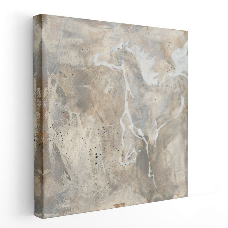 White Horse II - reproduction d'art sur toile, H 40 po x l 40 po