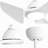 52 Inch Ceiling Fan With Light And 6-Speed Remote Control 3 ABS Fan Blades White For Bredoom Patio-736416630